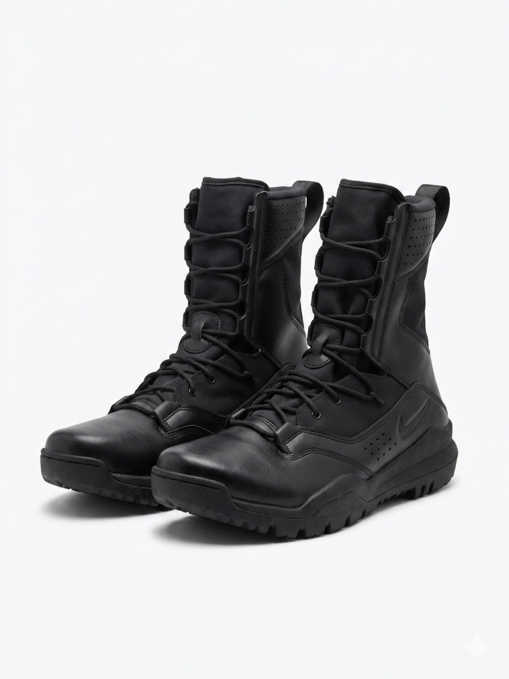 Nike Black Tactical Lace-Up Combat Boots